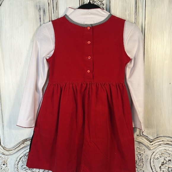 Rare Editions VINTAGE Girls Corduroy Scotty Dog Design Jumper Mock Turtl… - Picture 6 of 7